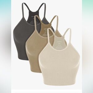 Never worn ODODOS crop tank tops
